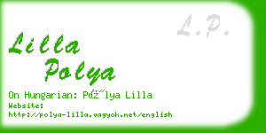 lilla polya business card